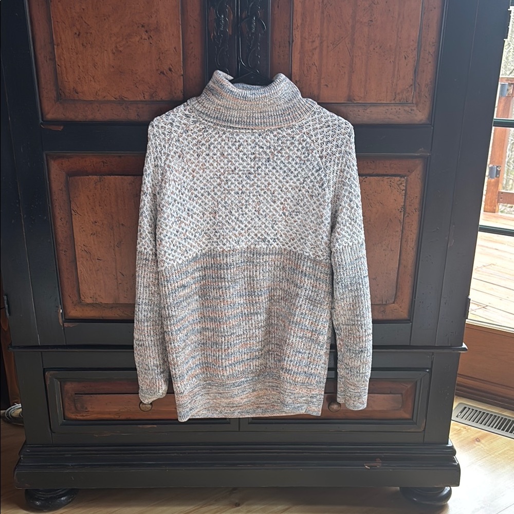 Cozy Multicolor Turtleneck Sweater